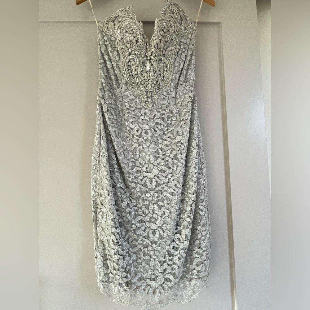 Vintage Silver Cocktail Dress